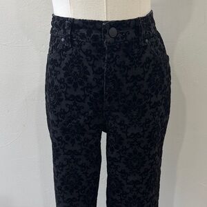 🖤 Charter Club Velvet Brocade Straight-Leg Pants – Size 6 – 24” Inseam